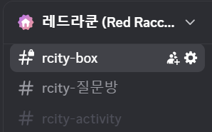 디스코드 rcity-box 채널